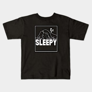 Sleepy Aesthetic Kids T-Shirt